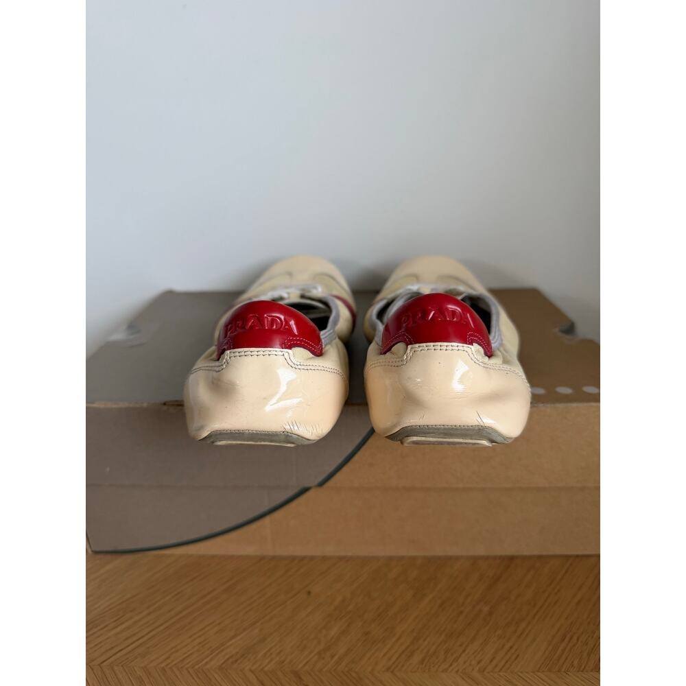 Prada Sport Women Lace Up Ballet Flats- SZ 37.5 / US 7.5 - Picture 10 of 16